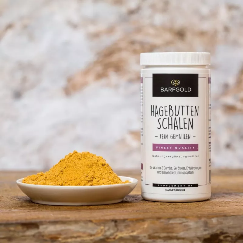 Hagebuttenschalenpulver fein gemahlen